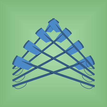 Vector image Logo rowing club color sportのイラスト素材