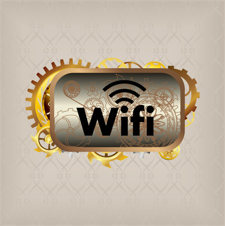 Menu icons steampunk buttons set vintage styleのイラスト素材