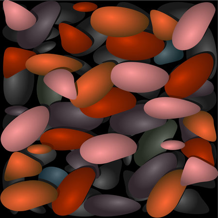 Background from multi-colored stones. Vector illustrationのイラスト素材