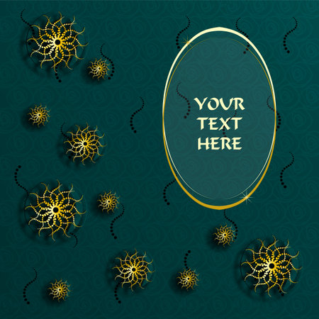 Green banner in vintage style with transparent balloons. Vector illustrationのイラスト素材