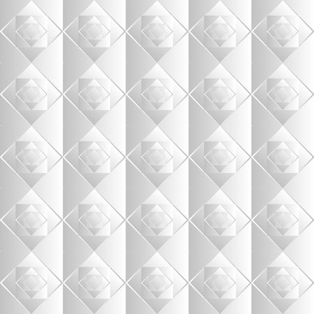 Seamless pattern from rhombuses in paper cut style. Vector illustrationのイラスト素材