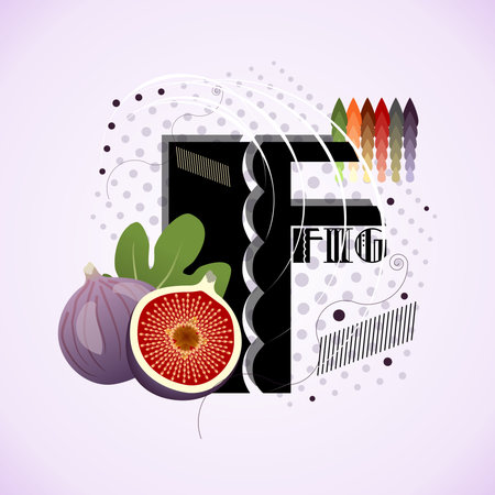 The letter and on a bright abstract backgroundのイラスト素材