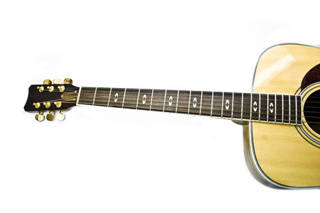guitar isolated on a white background