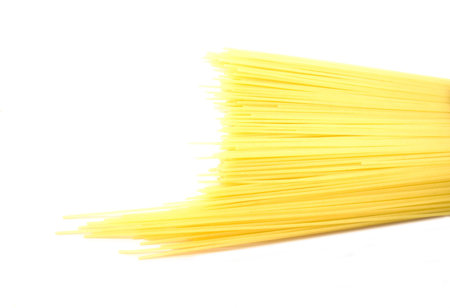 Noodles isolated on a white backgroundの写真素材