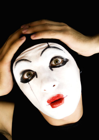 portret of the mimeの写真素材