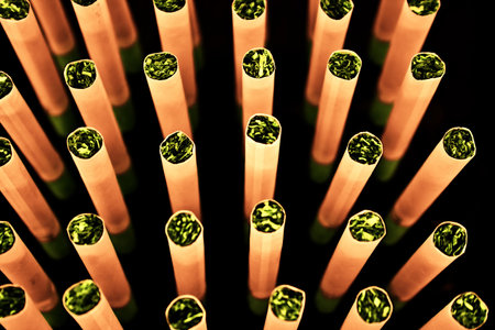 Abstract background with cigarettesの写真素材