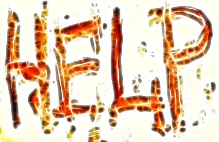 Psychodelic inscription on a white backgroundの写真素材