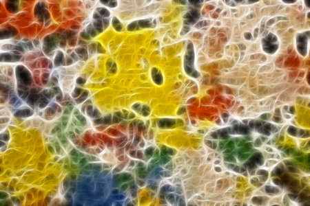 Abstract structure of a fibrous fabricの写真素材