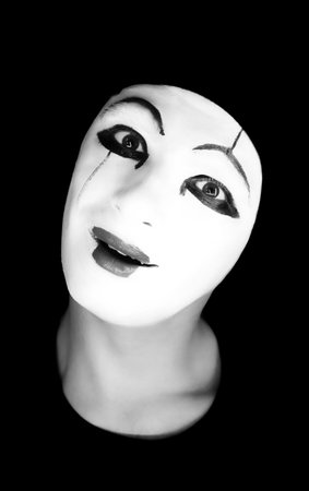 portret of the mimeの写真素材