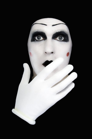 portret of the mimeの写真素材