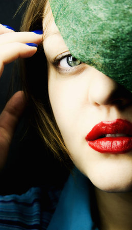 Portrait of a young femaleの写真素材