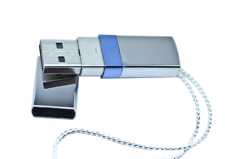 Flash USB isolated on a white background