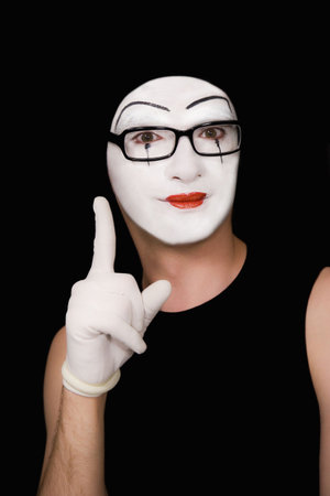 portret of the mimeの写真素材