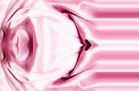 texture of a pink silkの写真素材