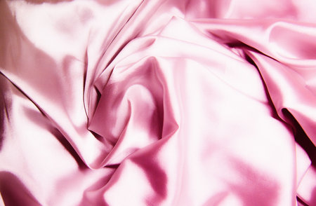 texture of a pink silkの写真素材