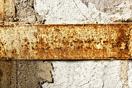Texture of a stone wall with rust stains