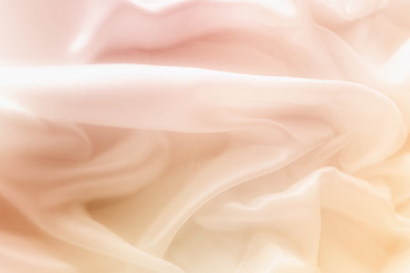 delicate waves of satin silk close upの写真素材