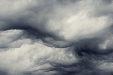 heavy gale black stormy clouds
