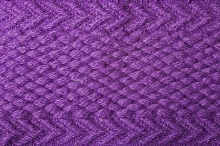 texture of fluffy cotton towels violet macroの写真素材