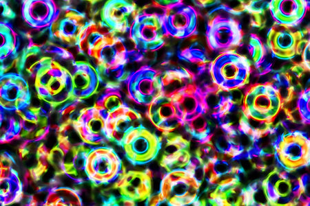 Abstract background with bright colored circle