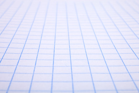 background with Checkered a blank sheet of paper closeupの写真素材