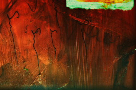 Abstract background texture of dried acrylic paints