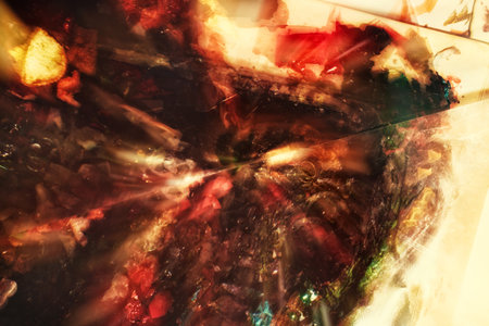 Red abstract background blur closeup