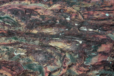 The texture of the rock breaking closeup