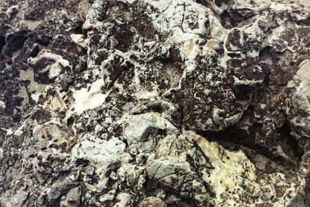 The texture of the rock breaking closeupの写真素材