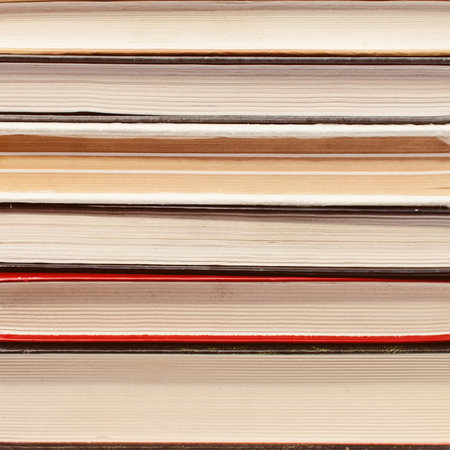 Background with old books macro