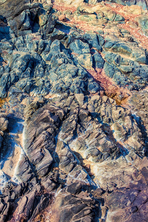 Stone bright multi-colored texture of natural rock