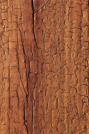 Texture of an old cracked painted wall close-upの写真素材