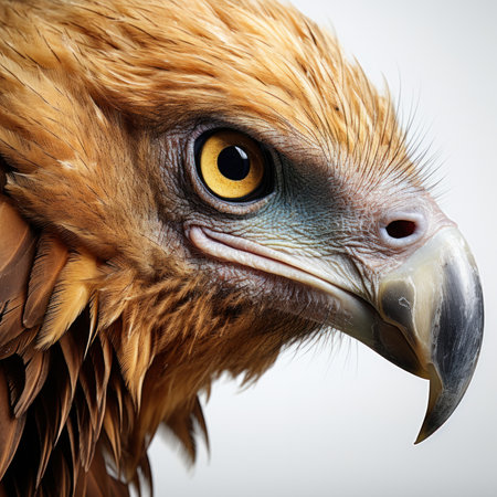 Close-up portrait of a Golden Eagle (Buteo buteo)の素材