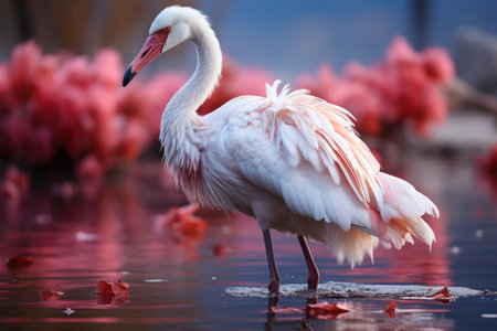 Greater flamingo (Phoenicopterus roseus)の素材