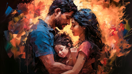 Couple in love. Portrait of a man and a woman in love hugging.の素材