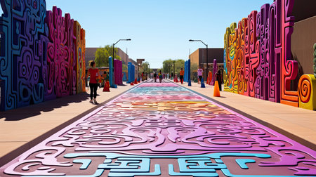 The Arts and Crafts Festival in San Franciscoの素材