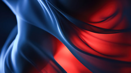 abstract red and blue background with some smooth lines in it.の素材