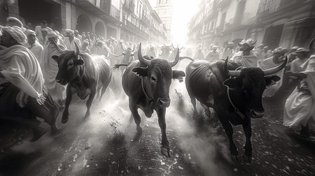 Holy Week in Pamplona, Navarra, Spain.の素材
