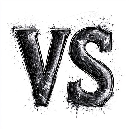 grunge v s uppercase symbol, graffiti style, vector illustrationの素材