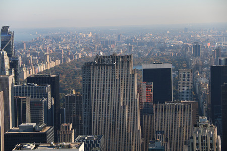 Central park ,behide tower buliding in new york ,USAのeditorial素材