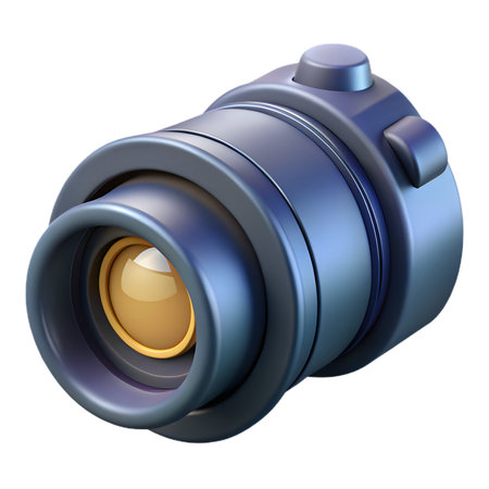 A captivating 3d rendering of a sleek, modern camera isolated on transparent background, showcasing its intricate design and advanced technologyの素材