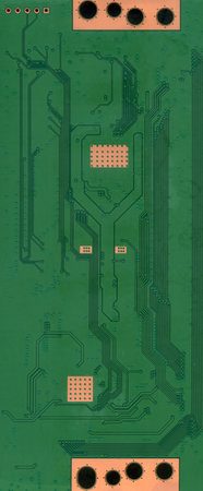 Computer Motherboard with electrons.