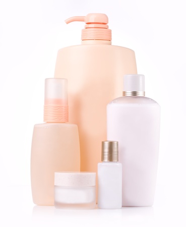 different cosmetic bottle - group isolatedの写真素材
