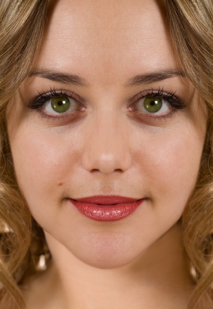 Beauty with perfect natural makeup lookの写真素材