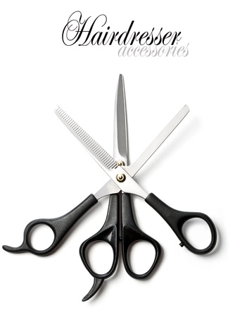 scissors on a white backgroundの写真素材