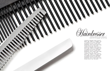 Scissors, Thinning shear on white backgroundの写真素材