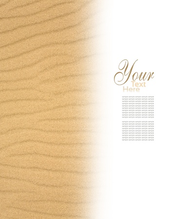 The sand scattering  on white backgroundの写真素材