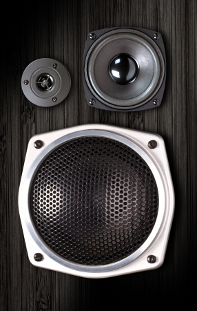 Audio speaker  The musical equipment  Close-upの写真素材