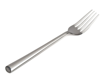 fork isolated on white path includesの写真素材