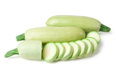 light green turkish zucchiniの写真素材